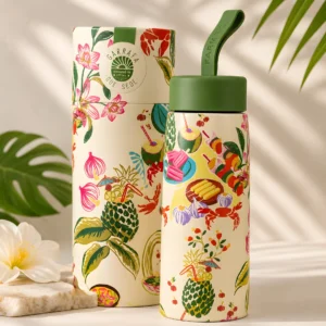 Garrafa que Sede 500 Ml Comida de Praia Off White - Imagem 2