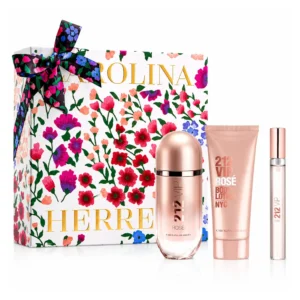 Conjunto 212 VIP Rosé Carolina Herrera Feminino - Perfume Eau de Parfum 80ml + Body Lotion 100ml + Travel Size 10ml