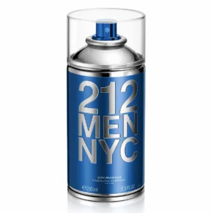 212 Men NYC Carolina Herrera Body Spray 250ml - Imagem 5