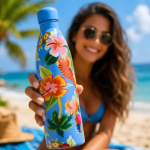 Garrafa Glub Glub Praia Flora 750ml ETC Farm - Imagem 3