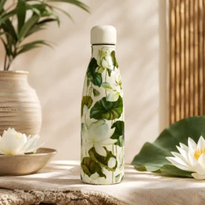 Garrafa Farm Glub Glub Flor de Lotus Off White 500ml - Imagem 3
